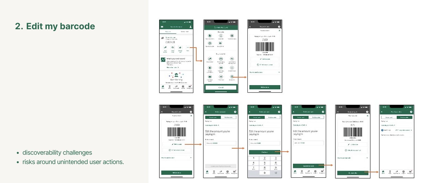 Journey flow 2 — Edit my barcode